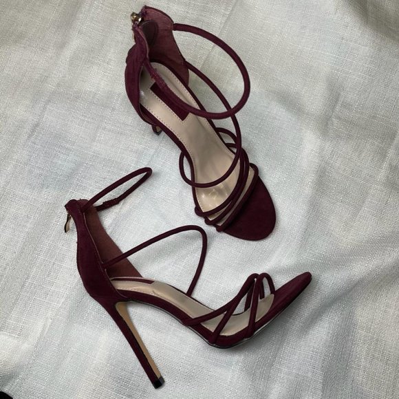 Forever 21 Shoes - Brand New Maroon Heel Sandals Size 6